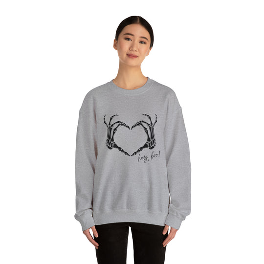 Hey Boo Unisex Heavy Blend™ Crewneck Sweatshirt - Wave Fusions