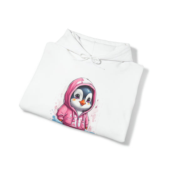 Penguin Unisex Heavy Blend™ Hooded Sweatshirt - Wave Fusions