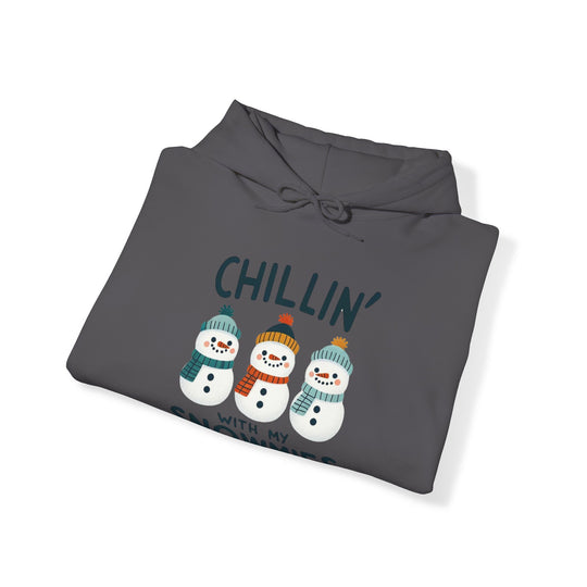 Chillin' Snowmies Unisex Hoodie - Wave Fusions