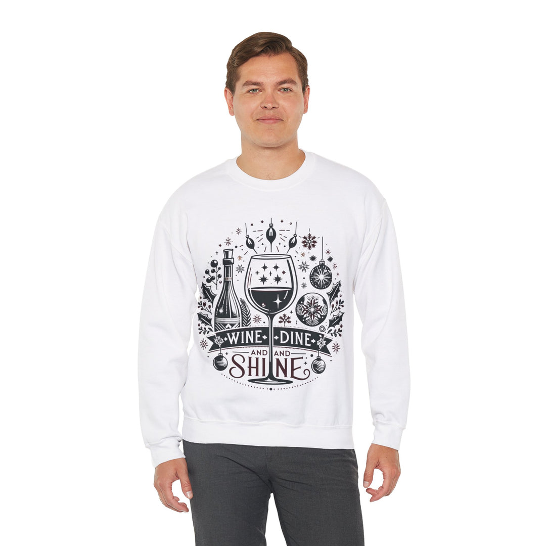 Wine, Dine And Shine Unisex Sweatshirt - Wave Fusions