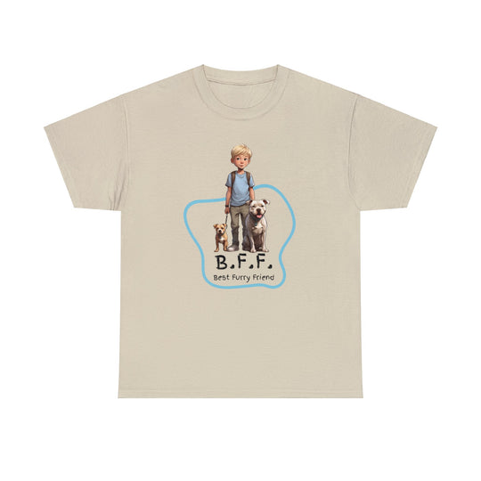 Best Furry Friend in City Lights Dog T-shirt -Bffs