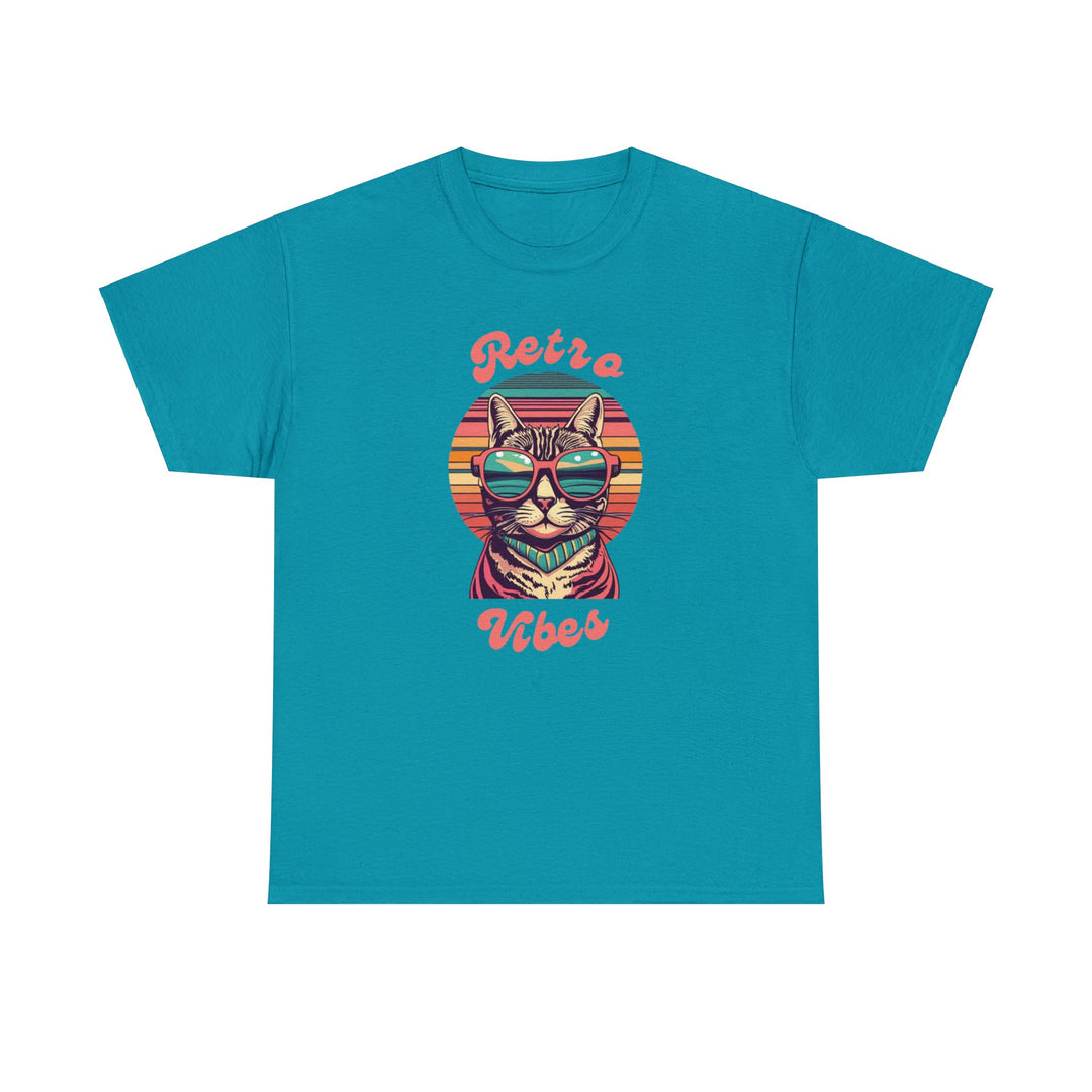 Cool Cat Retro Vibes T-Shirt  - Retro Radiance Edition