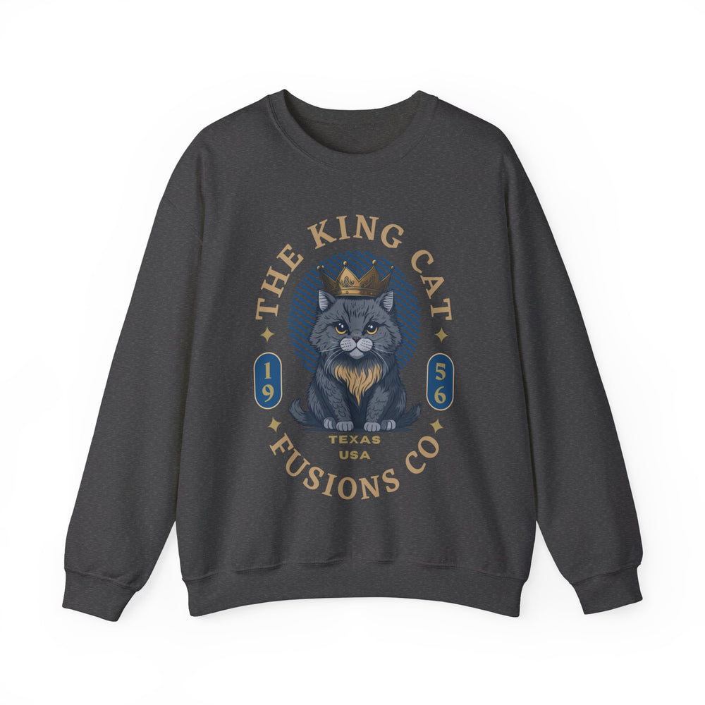 The King Cat Sweatshirt - Royal Feline Series