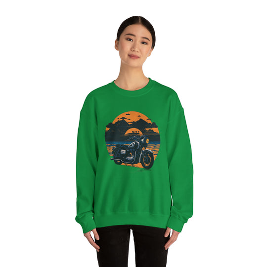 Vintage Bike Unisex Heavy Blend™ Crewneck Sweatshirt - Wave Fusions