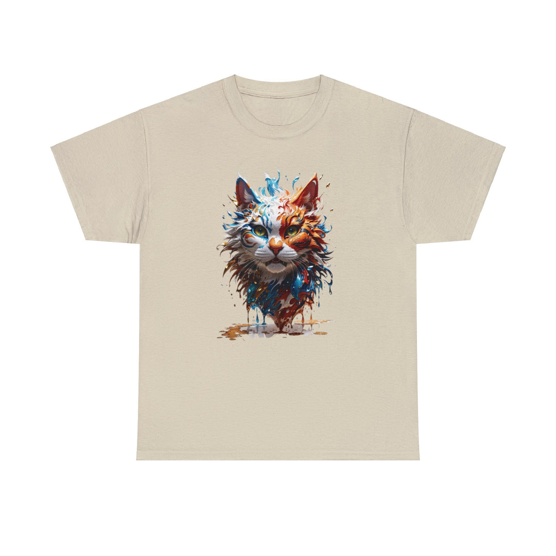 Marine Meow Aqua Purr T-shirt - Cat Splash