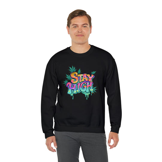 Stay High Unisex Heavy Blend™ Crewneck Sweatshirt - Wave Fusions