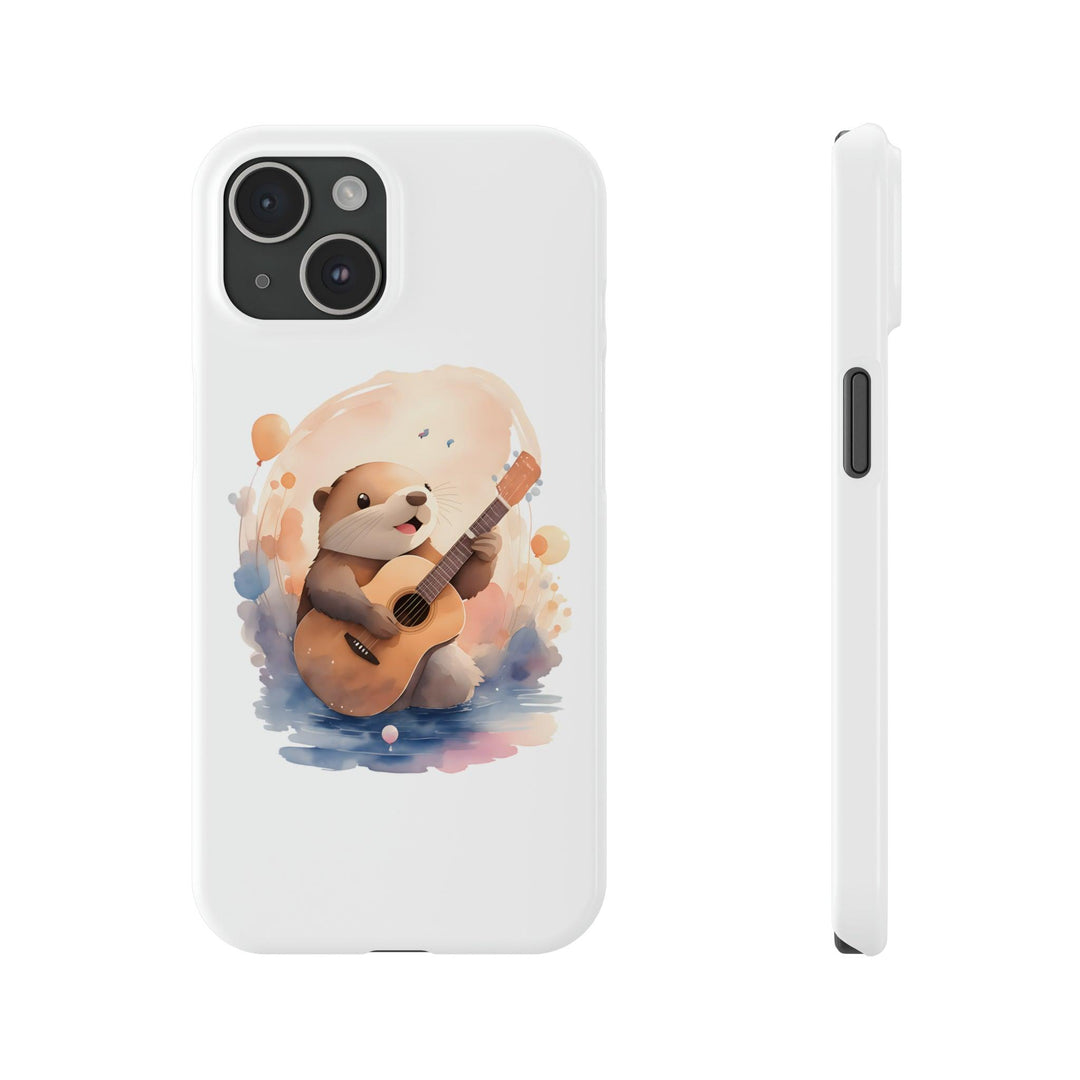 Hamster with Guitar Slim Phone Cases - Wave Fusions