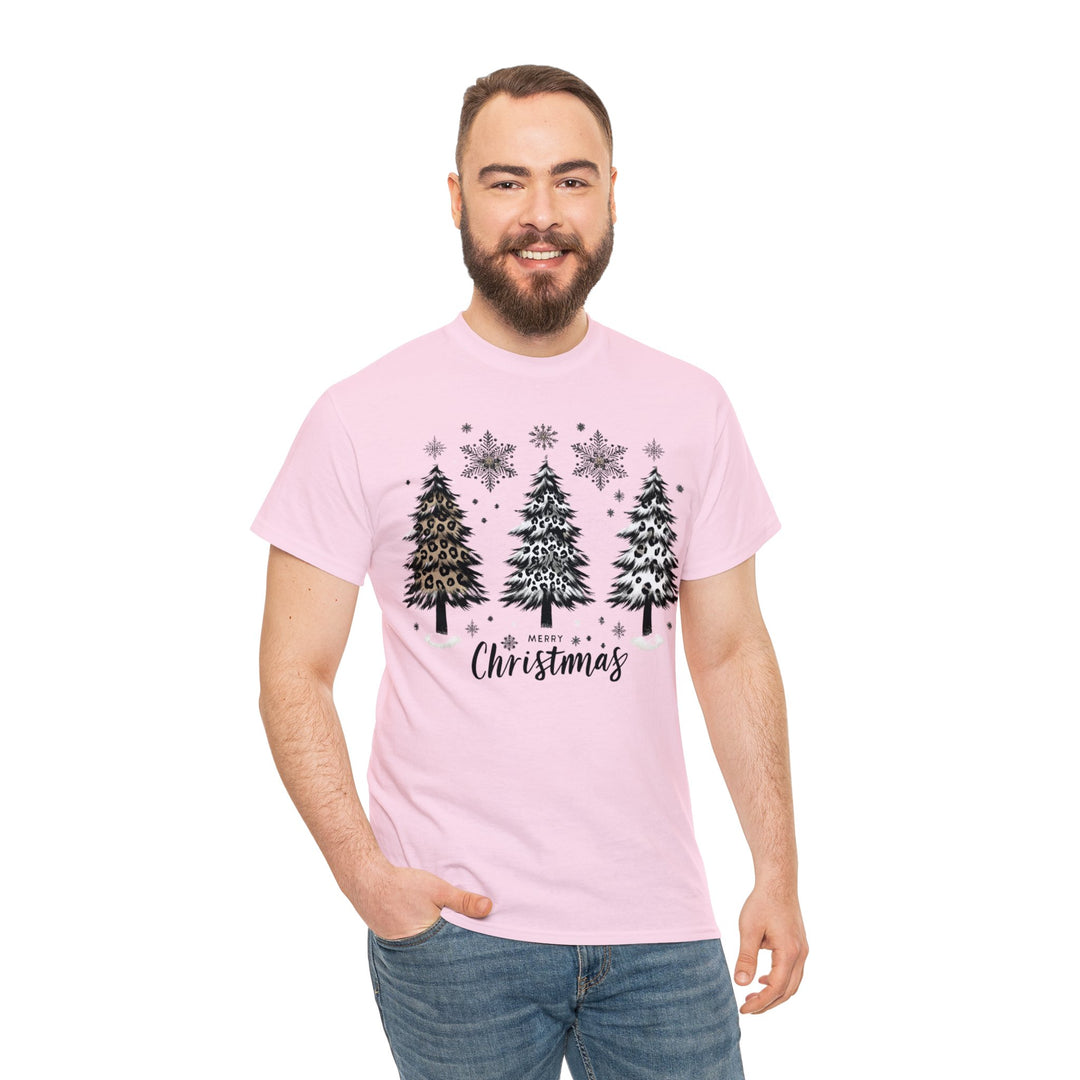 Snow Merry Christmas tree Unisex T Shirt - Wave Fusions