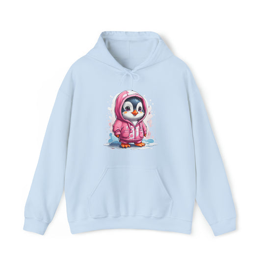 Penguin Unisex Heavy Blend™ Hooded Sweatshirt - Wave Fusions