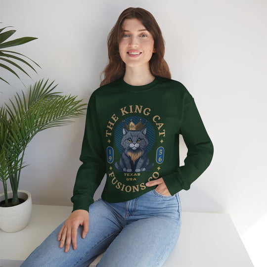 The King Cat Sweatshirt - Royal Feline Series