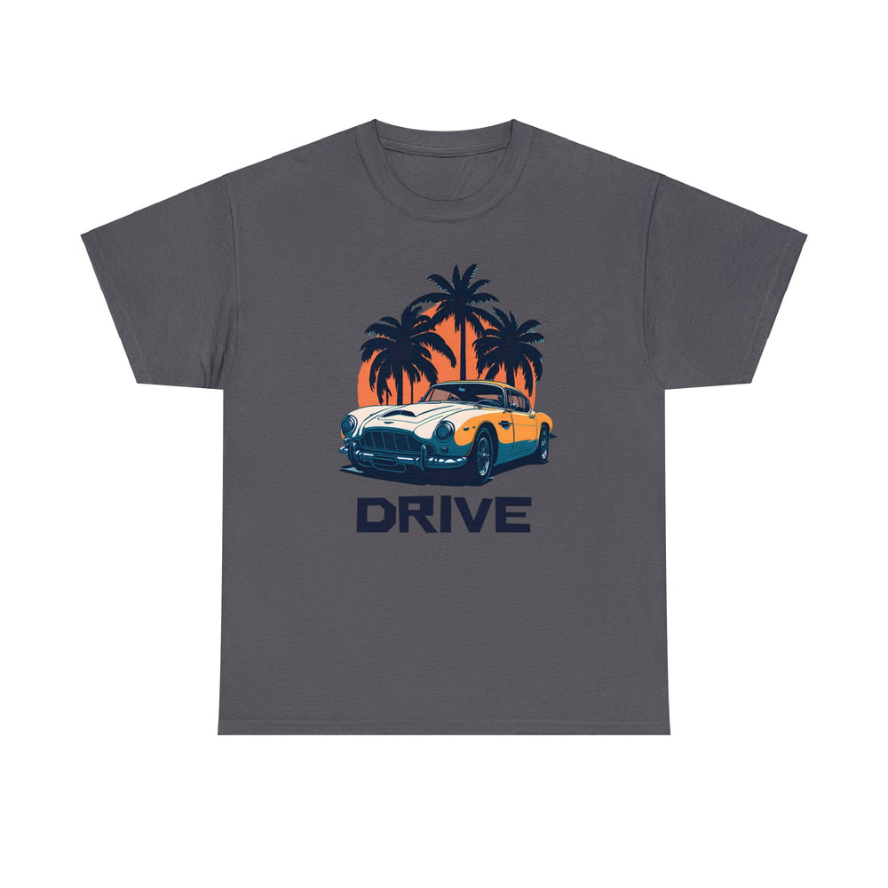 Drive in Paradise Classic Car Tropical T-shirt - Classic Sports Car Series