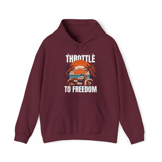 Throttle To Freedom Unisex Hoodie - Wave Fusions