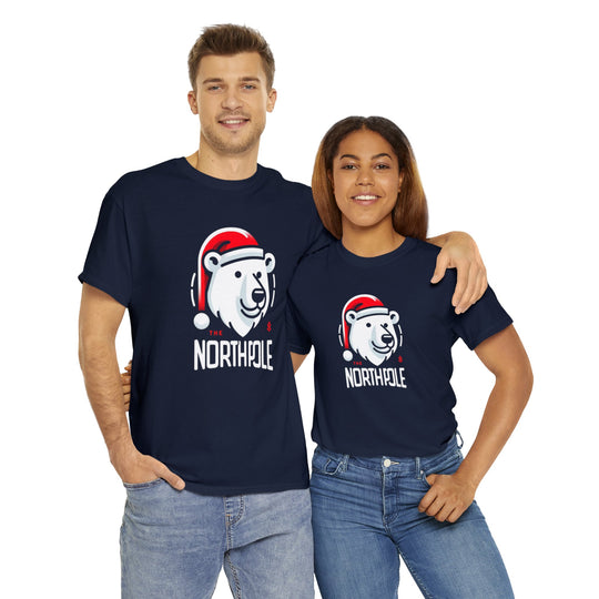 North Pole Bear Christmas Unisex T Shirt - Wave Fusions