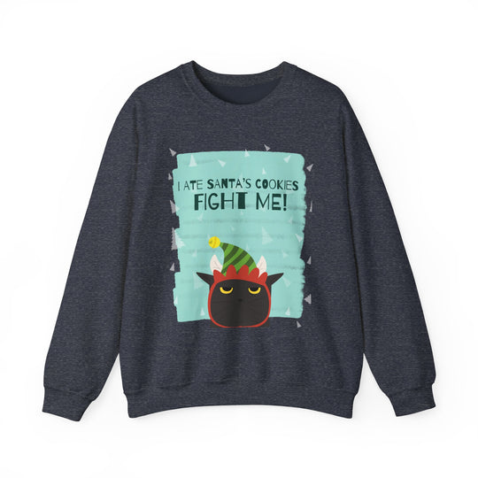 I Ate Santa's Cookies Funny Cat Sweatshirt