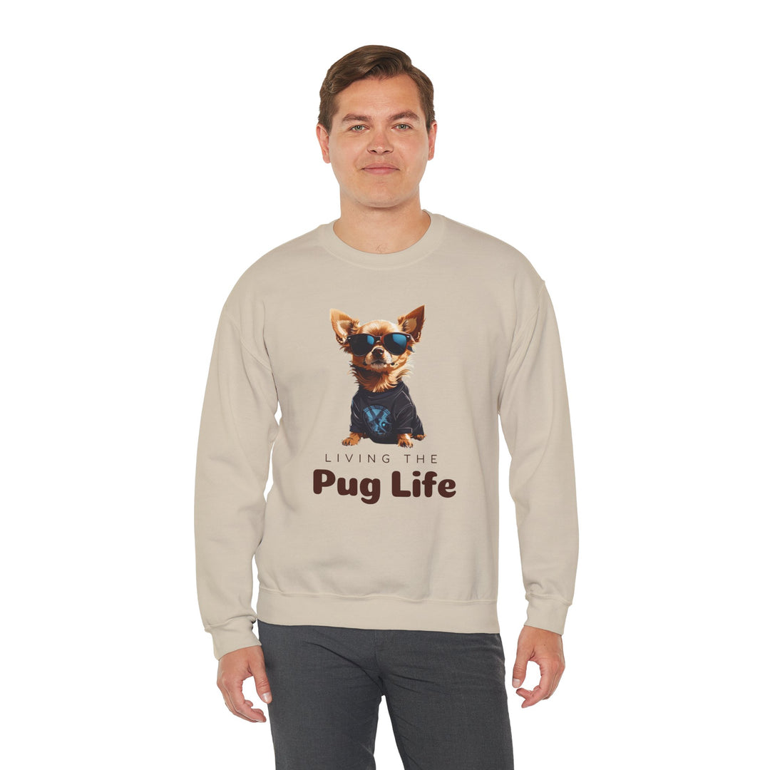 Pug Attitude Sweatshirt - Living The Pug Life