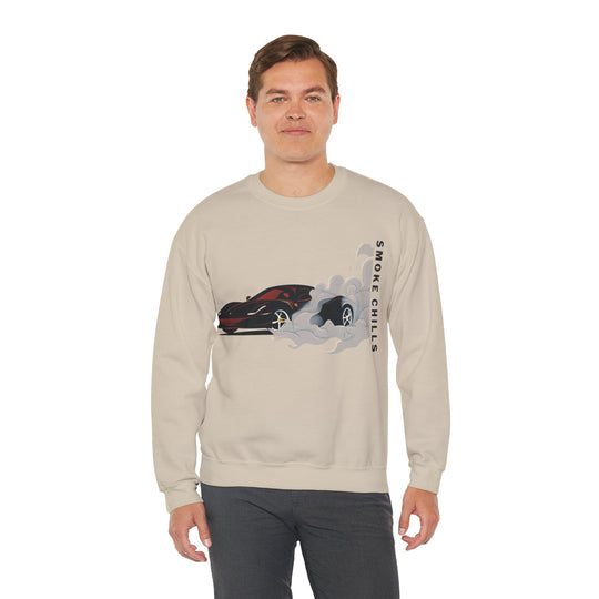 Smoke Chills Sports Car Sweatshirt - Modern Car Edition