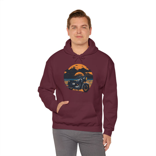 Vintage Bike Unisex Heavy Blend™ Hooded Sweatshirt - Wave Fusions