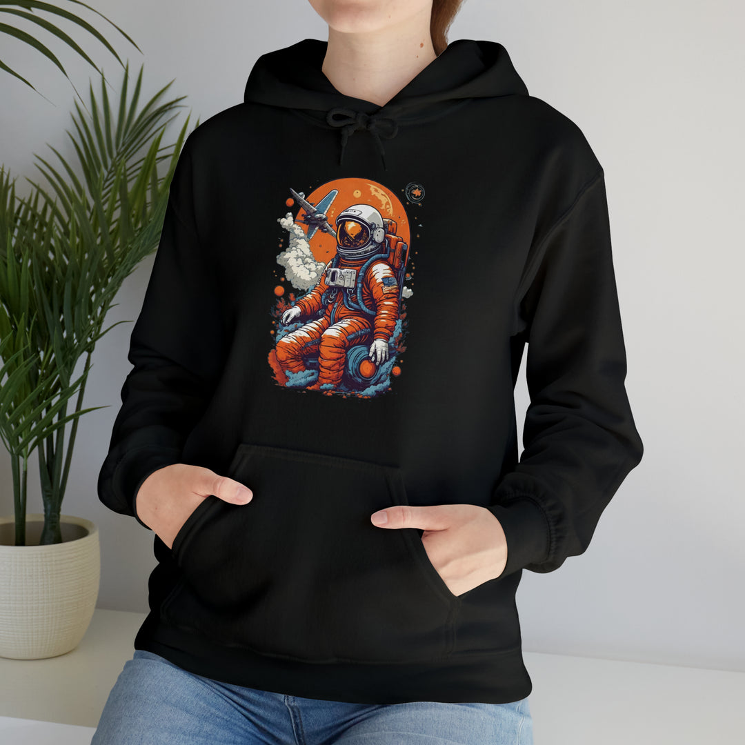 Retro Astronaut Unisex Hoodie - Wave Fusions