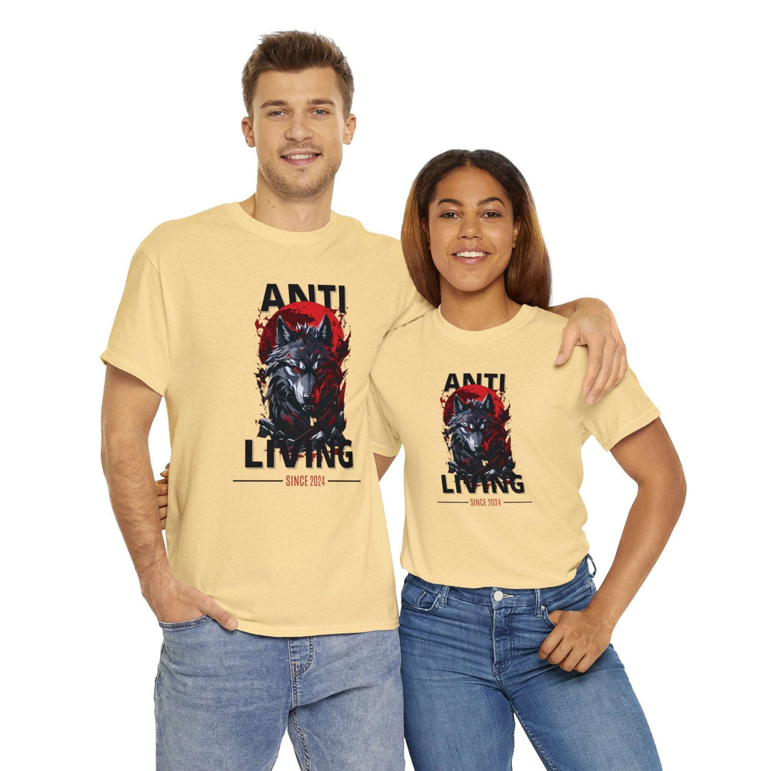 Anti-Living Wolf T-shirt - Dark Rebel Attire