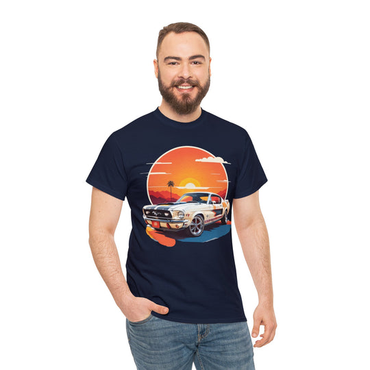 Sunset Muscle Car T-Shirt - Muscle Car Edition