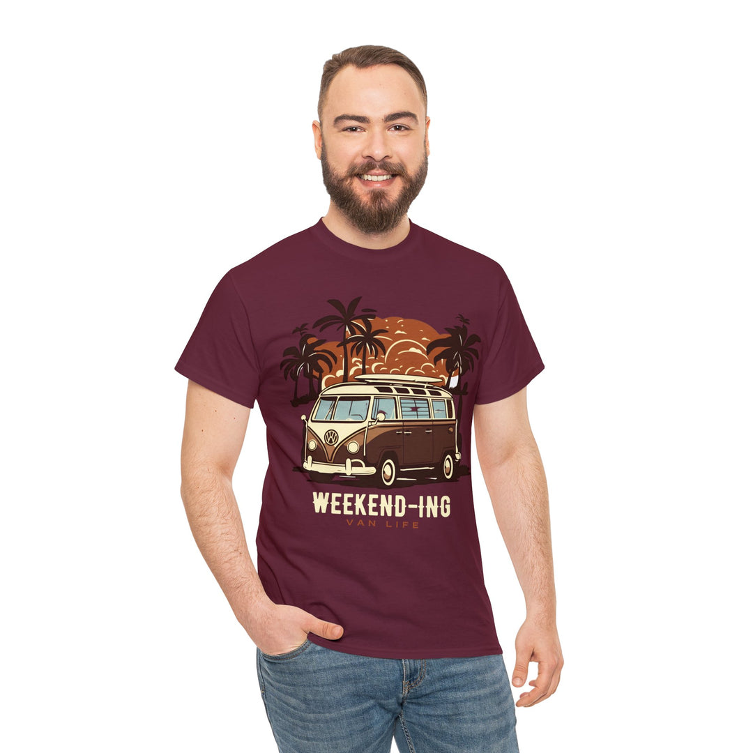 Weekend-ing Adventure Van Life T-Shirt - Escape in Style