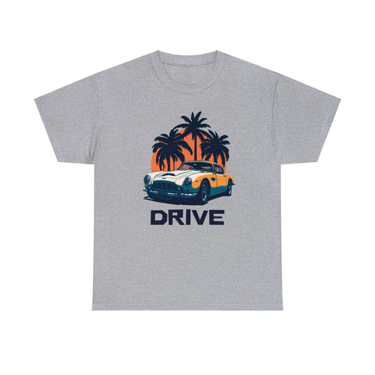 Drive in Paradise Classic Car Tropical T-shirt - Classic Sports Car Series