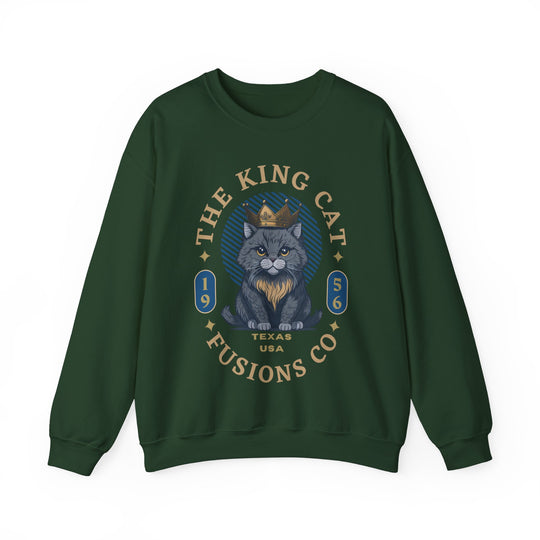 The King Cat Sweatshirt - Royal Feline Series