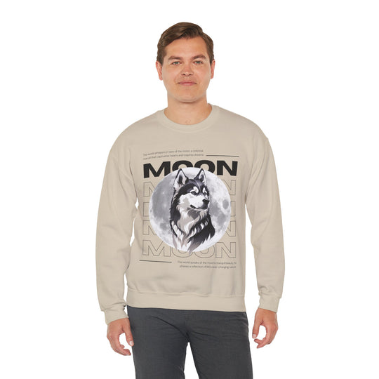 Full Moon Wolf Whisper Sweatshirt - Guiding Light of the Night