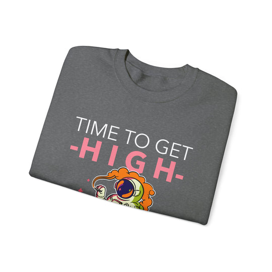 Time To Get High Unisex Sweatshirt - Wave Fusions