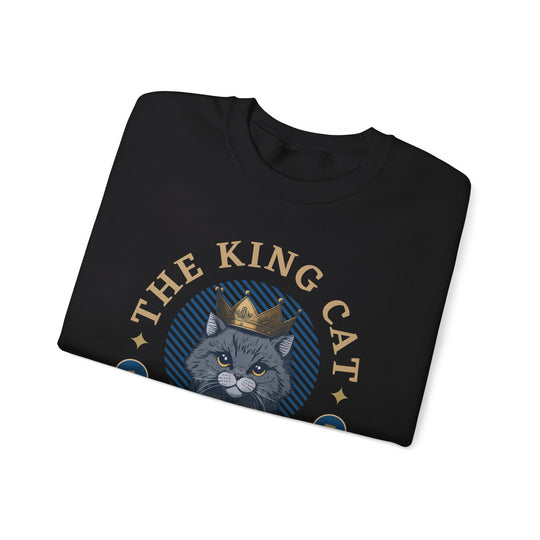 The King Cat Sweatshirt - Royal Feline Series