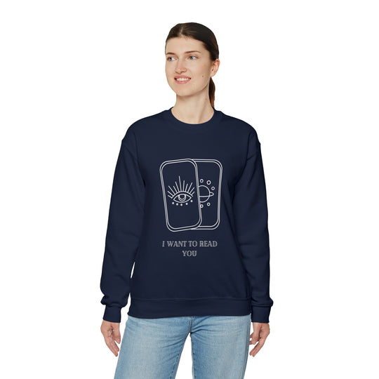 I Want To Read You Unisex Heavy Blend™ Crewneck Sweatshirt - Wave Fusions