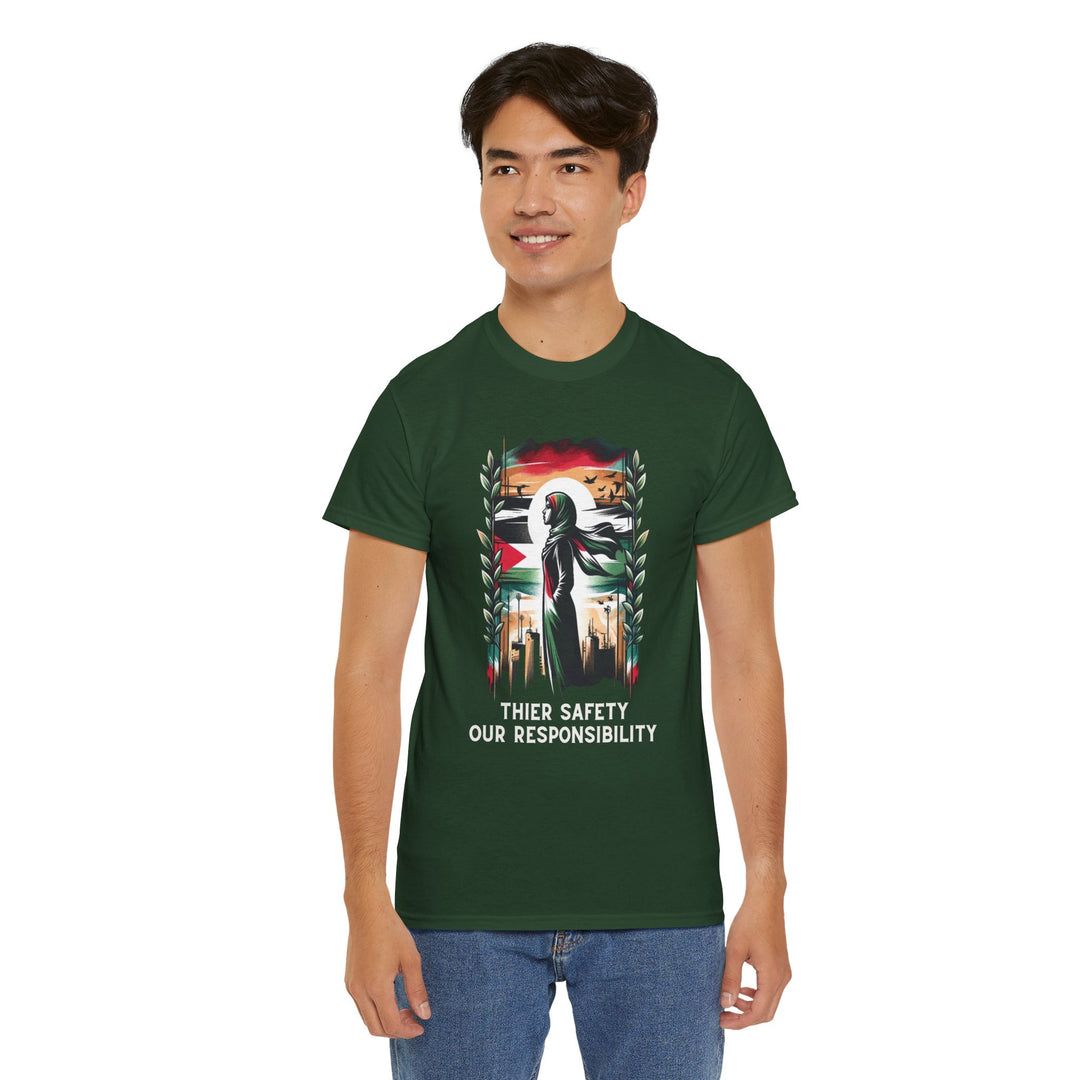 Protectors of Rights t shirt women palestine rights genocide rape ceasefire  Israel- (1)