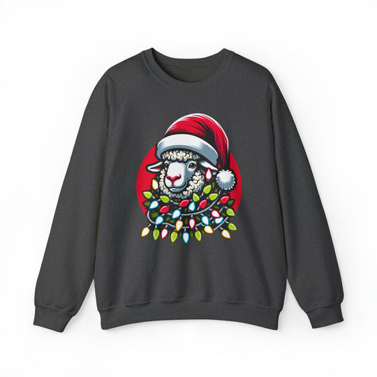 Sheep Christmas Lights Unisex Sweatshirt - Wave Fusions