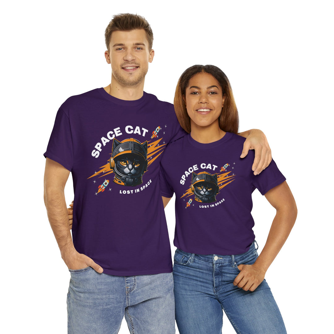 Space Cat Astronaut T-Shirt - Lost In Space