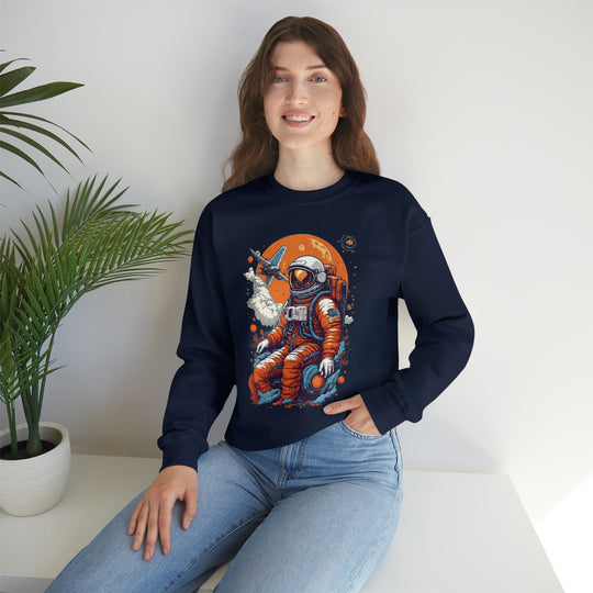 Retro Astronaut Unisex Sweatshirt - Wave Fusions