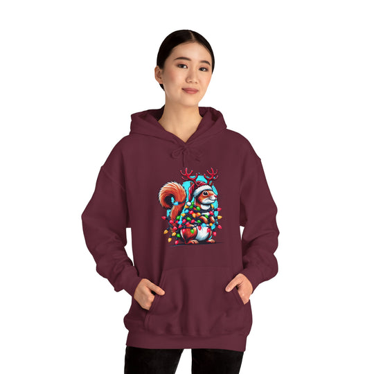 Christmas Squirrel Unisex Hoodie - Wave Fusions