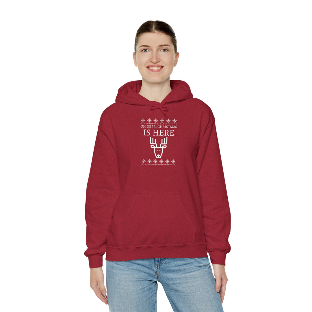 Oh Deer Festive Holiday Hoodie