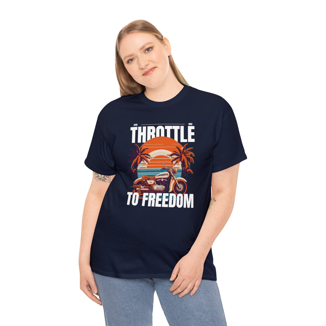 Throttle To Freedom Unisex T Shirt - Wave Fusions