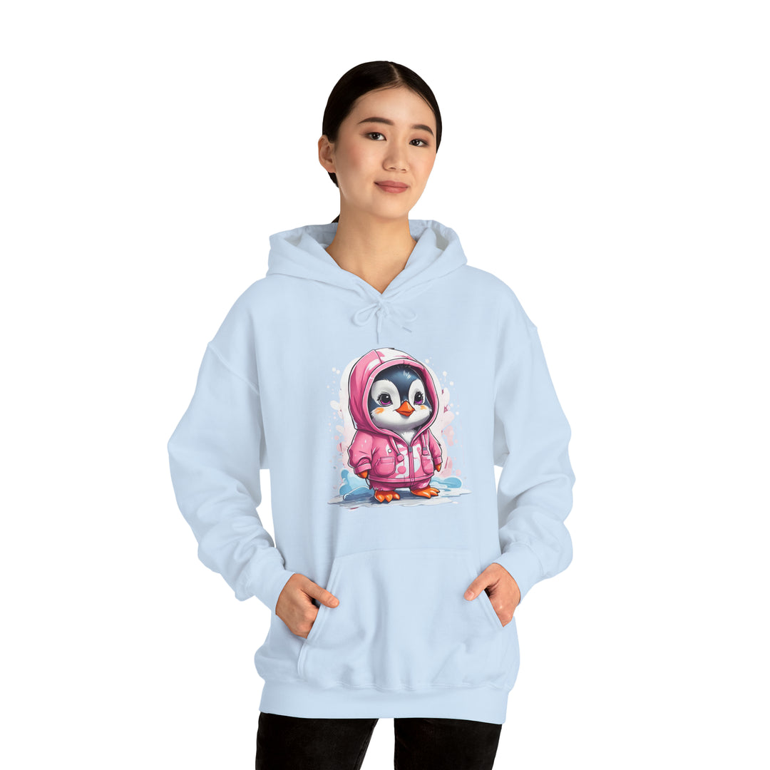 Penguin Unisex Heavy Blend™ Hooded Sweatshirt - Wave Fusions