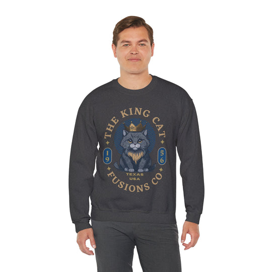 The King Cat Sweatshirt - Royal Feline Series