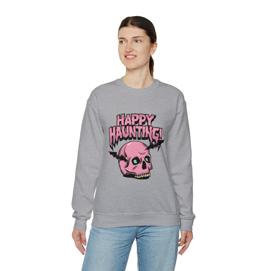 Happy Haunting Unisex Heavy Blend™ Crewneck Sweatshirt - Wave Fusions