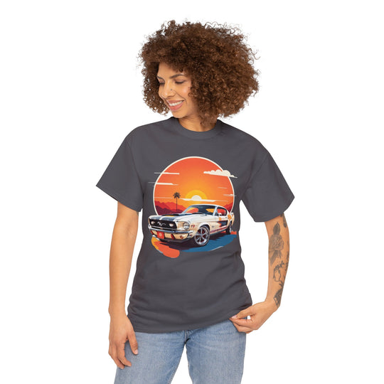 Sunset Muscle Car T-Shirt - Muscle Car Edition