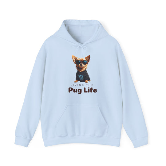 Pug Attitude Hoodie - Living The Pug Life