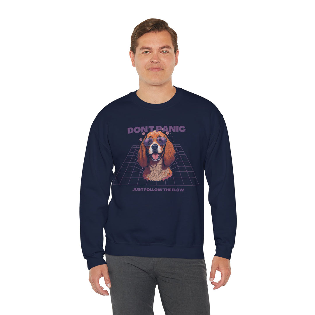 Don't Panic Just Follow The Flow Dog Sweatshirt - Chill Wear