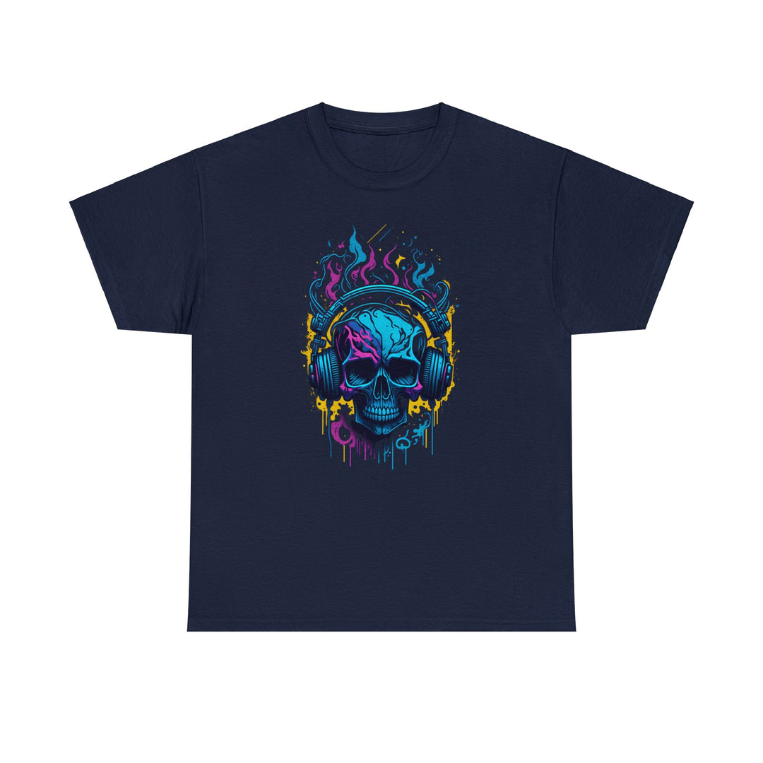 Rocking Skull Unisex Heavy Cotton Tee - Wave Fusions