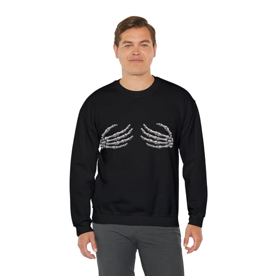 Skeleton Hands Unisex Heavy Blend™ Crewneck Sweatshirt - Wave Fusions