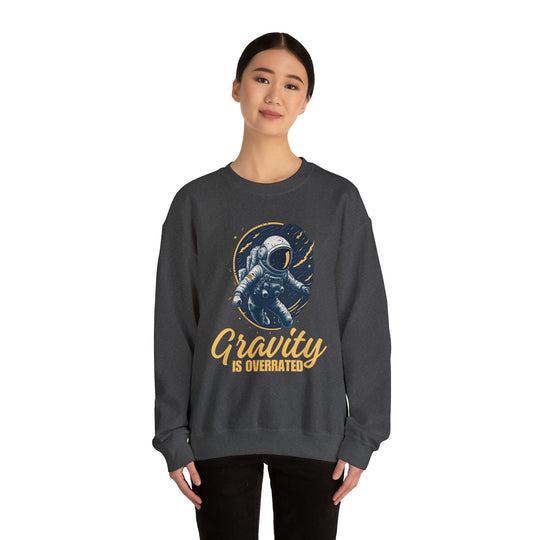 Gravity Overrated Unisex Sweatshirt - Wave Fusions