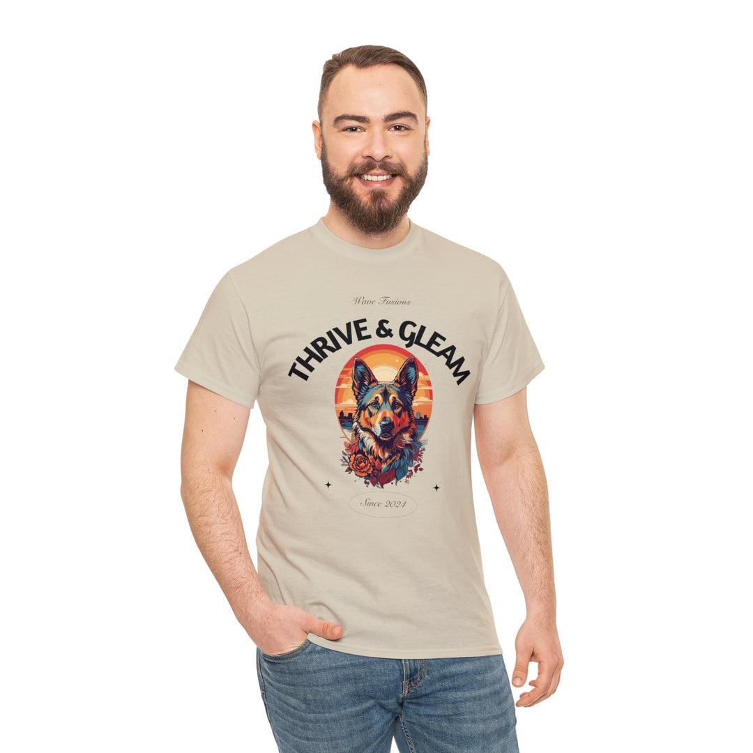 Urban Vista German Shepherd Dog T-Shirt - Guardian of the City