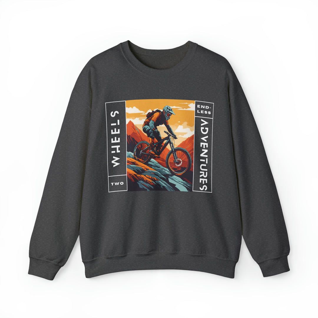 Two Wheels Endless Adventure Unisex Sweatshirt - Wave Fusions