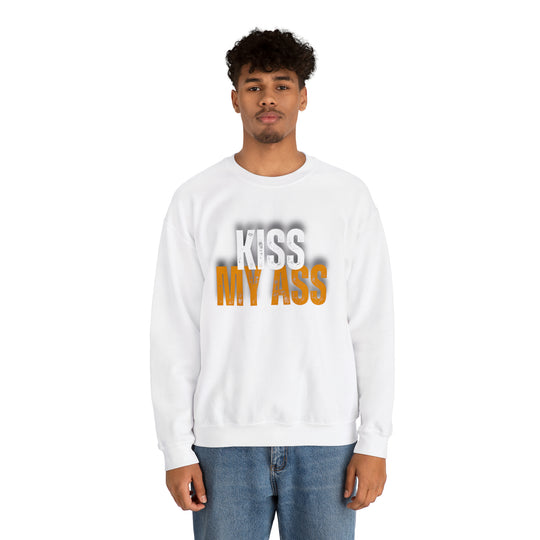 Kiss My Ass Unisex Heavy Blend™ Crewneck Sweatshirt - Wave Fusions